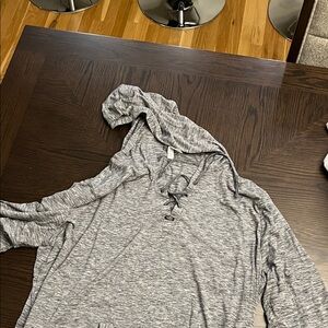 RBX Charcoal Heather Hooded Top